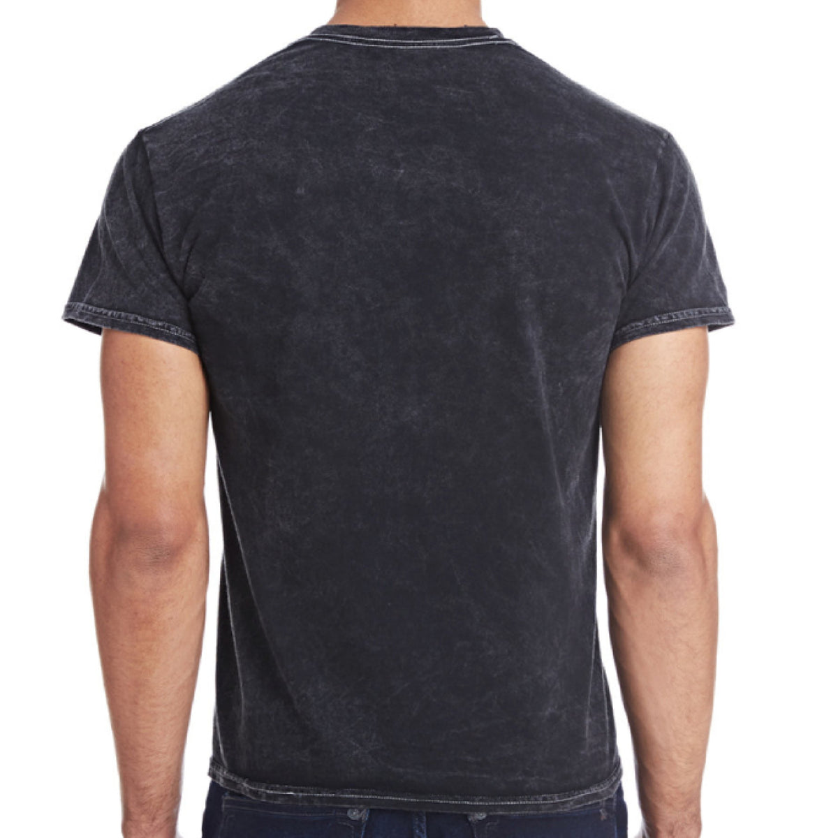 Fantastic Pickles Vintage Wash T-Shirt in MINERAL BLACK, back view