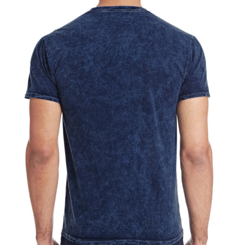 Brine Core Vintage Wash Graphic Tee in Mineral Navy — back view | premium streetwear | Pickles Apparel