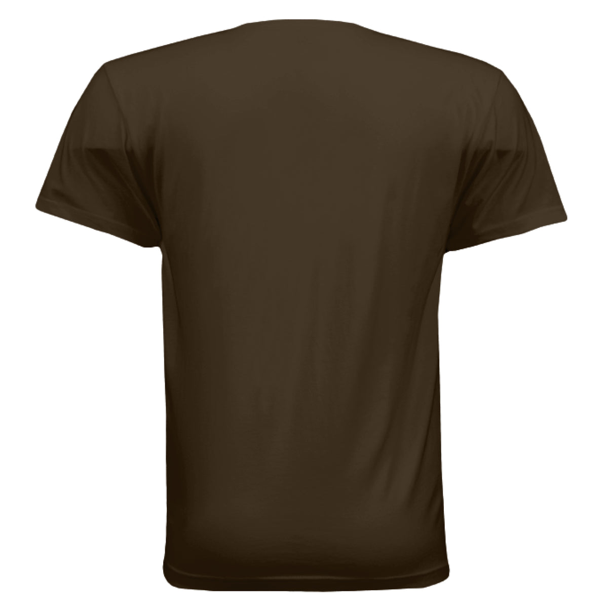 The Big Dill Funny Pickle T-Shirt in Dark Brown, back view