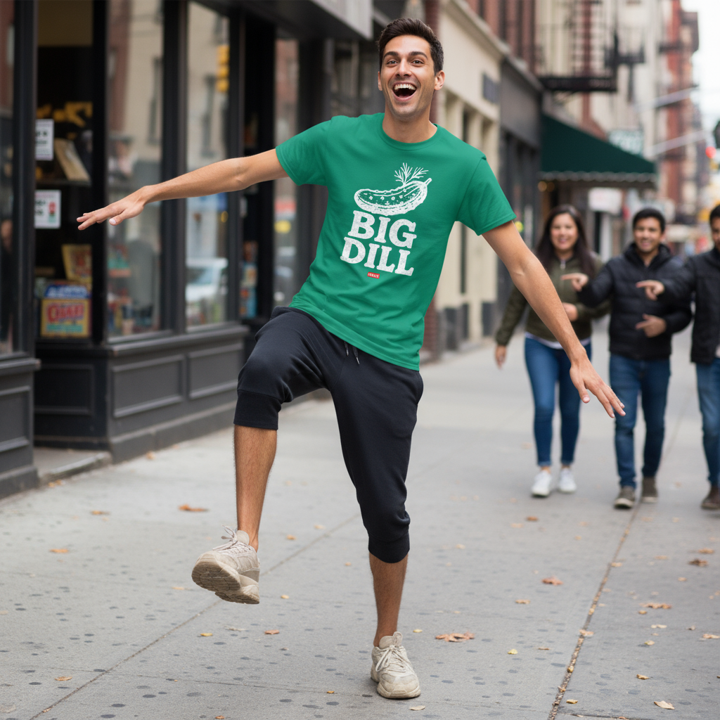 The Big Dill Funny Pickle T-Shirt, alternate view 2