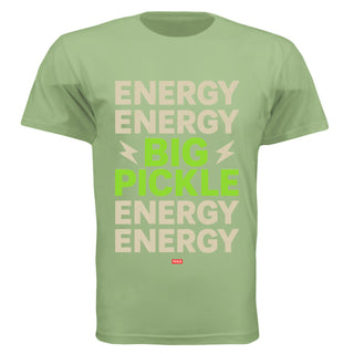 Energy Classic Cotton Pickle T-Shirt in Pistachio, front view