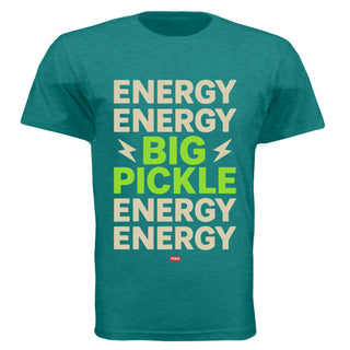 Energy Classic Cotton Pickle T-Shirt in Antique Jade Dome, front view