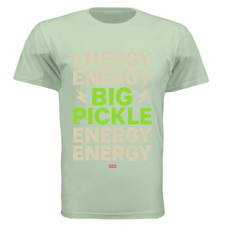 Energy Classic Cotton Pickle T-Shirt in Mint Green, front view