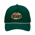 Yo Pickles Five-Panel Trucker Cap in Forest — front view | heritage lifestyle | Pickles Apparel