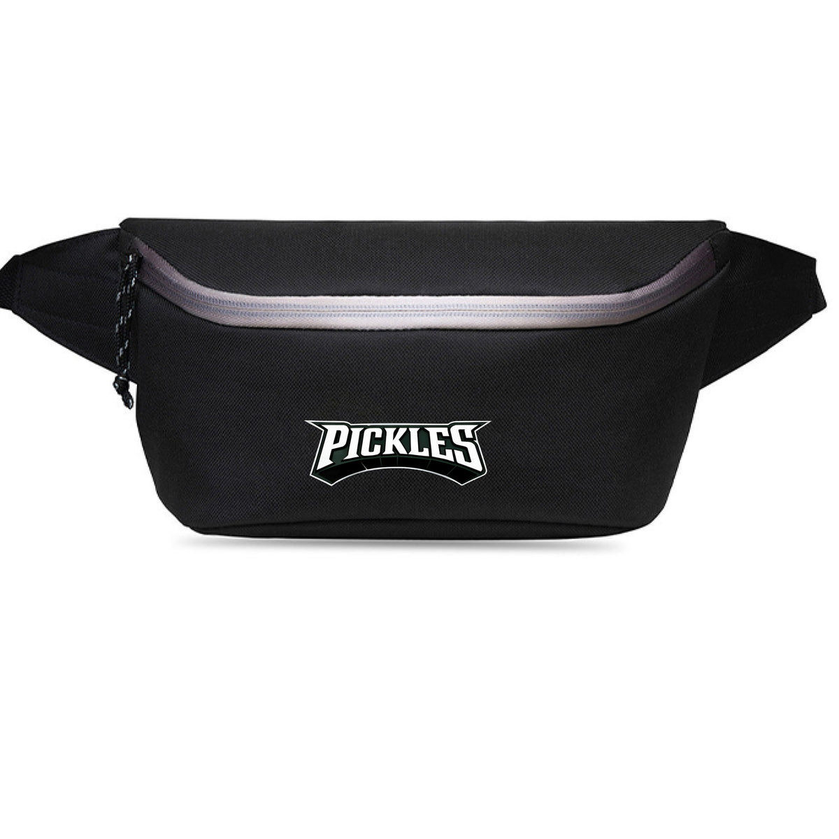 Packing Pickles Waist Pack in BLACK, front view
