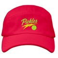 Pickleball Dill-Lightning Cap in Red — front view | novelty pickle apparel | Pickles Apparel