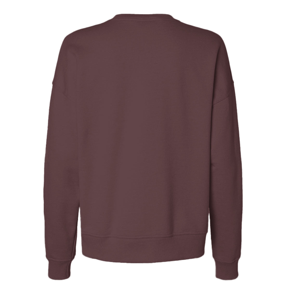 Peace Love and Pickles Women's Sweatshirt in Maroon, back view