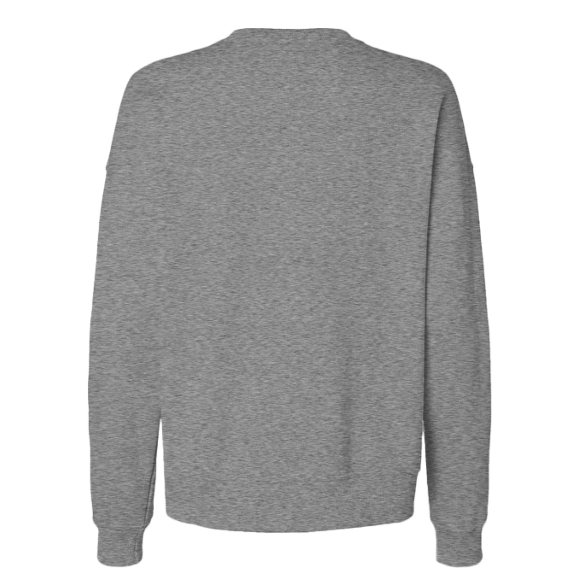 Peace Love and Pickles Women's Sweatshirt in Light Steel, back view