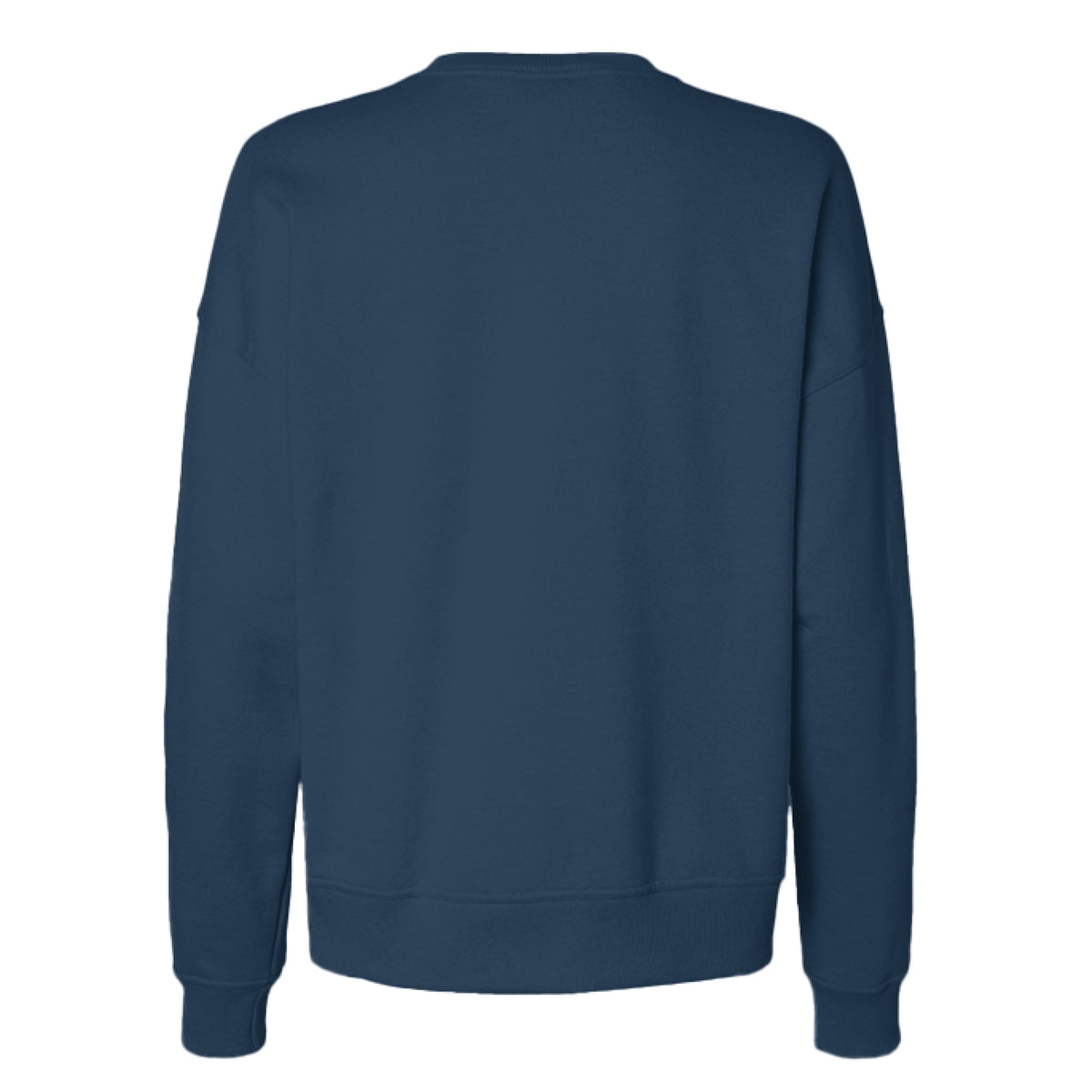 Peace Love and Pickles Women's Sweatshirt in Late Night Blue, back view