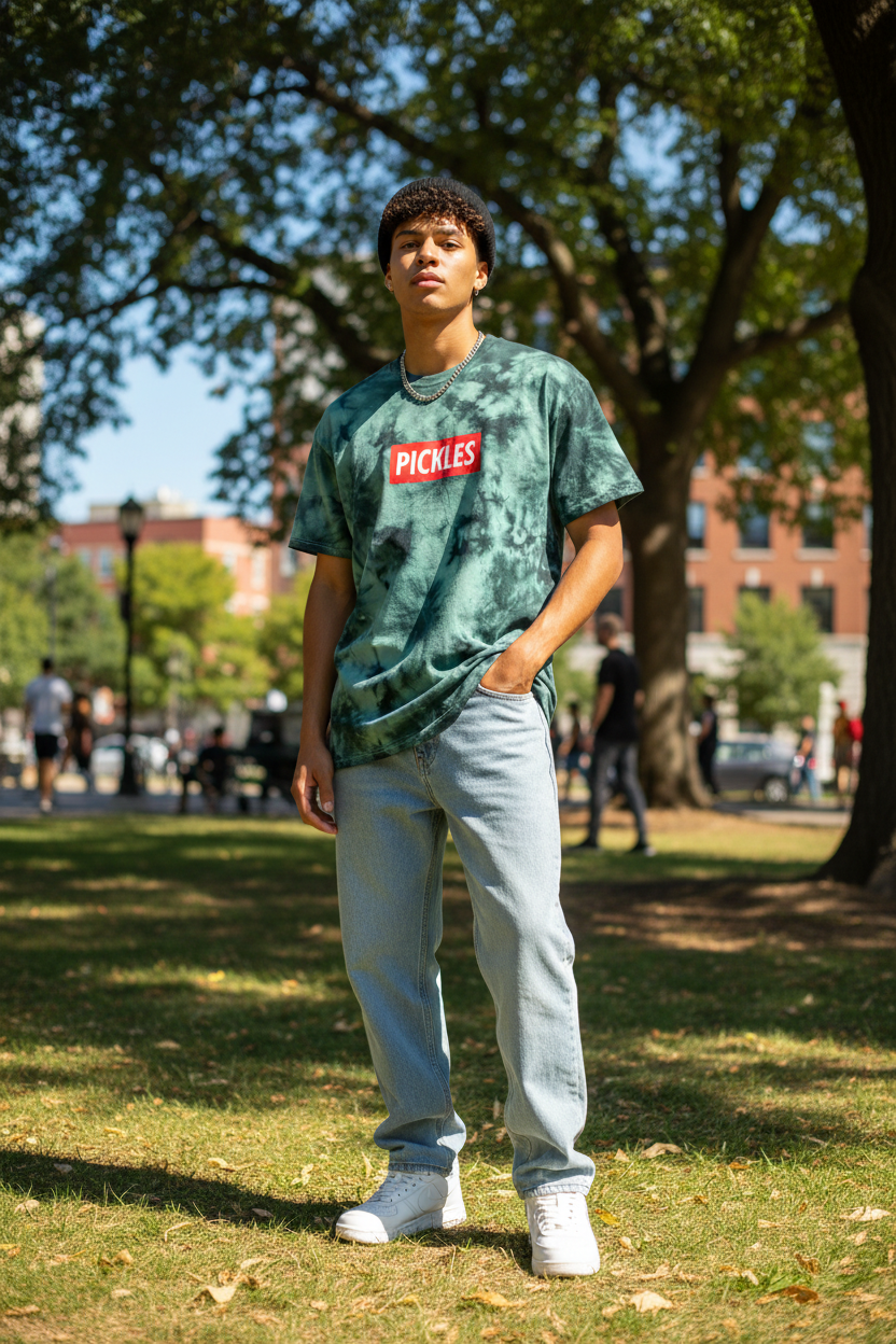 Pickle Dye It Crystal-Wash Cotton T-Shirt, alternate view 3
