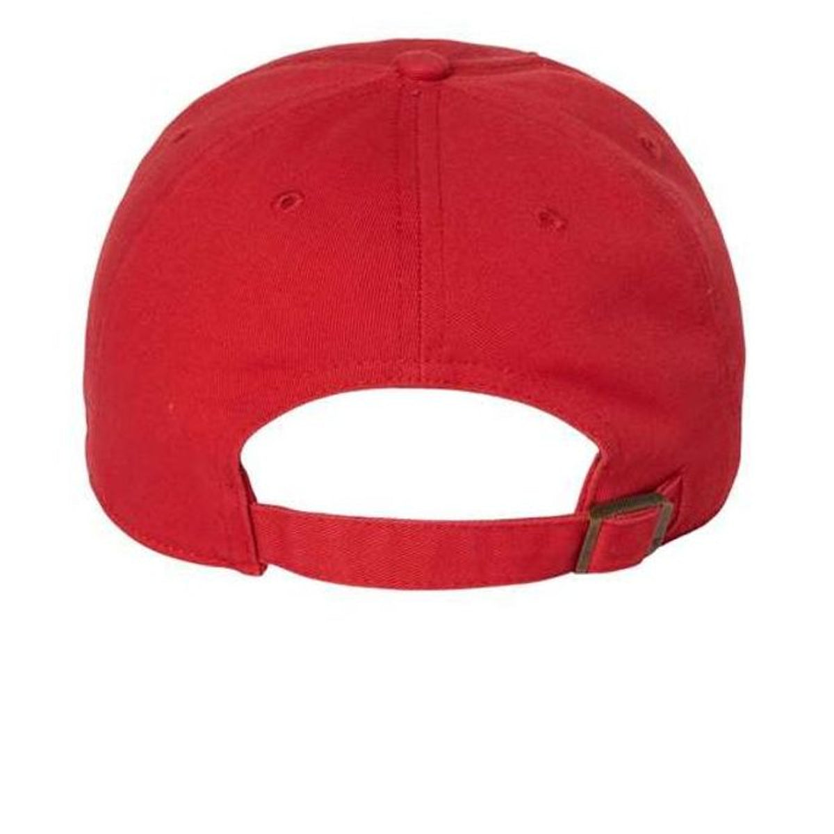Pickle Dad Hat, Cotton Baseball Cap in Red, back view