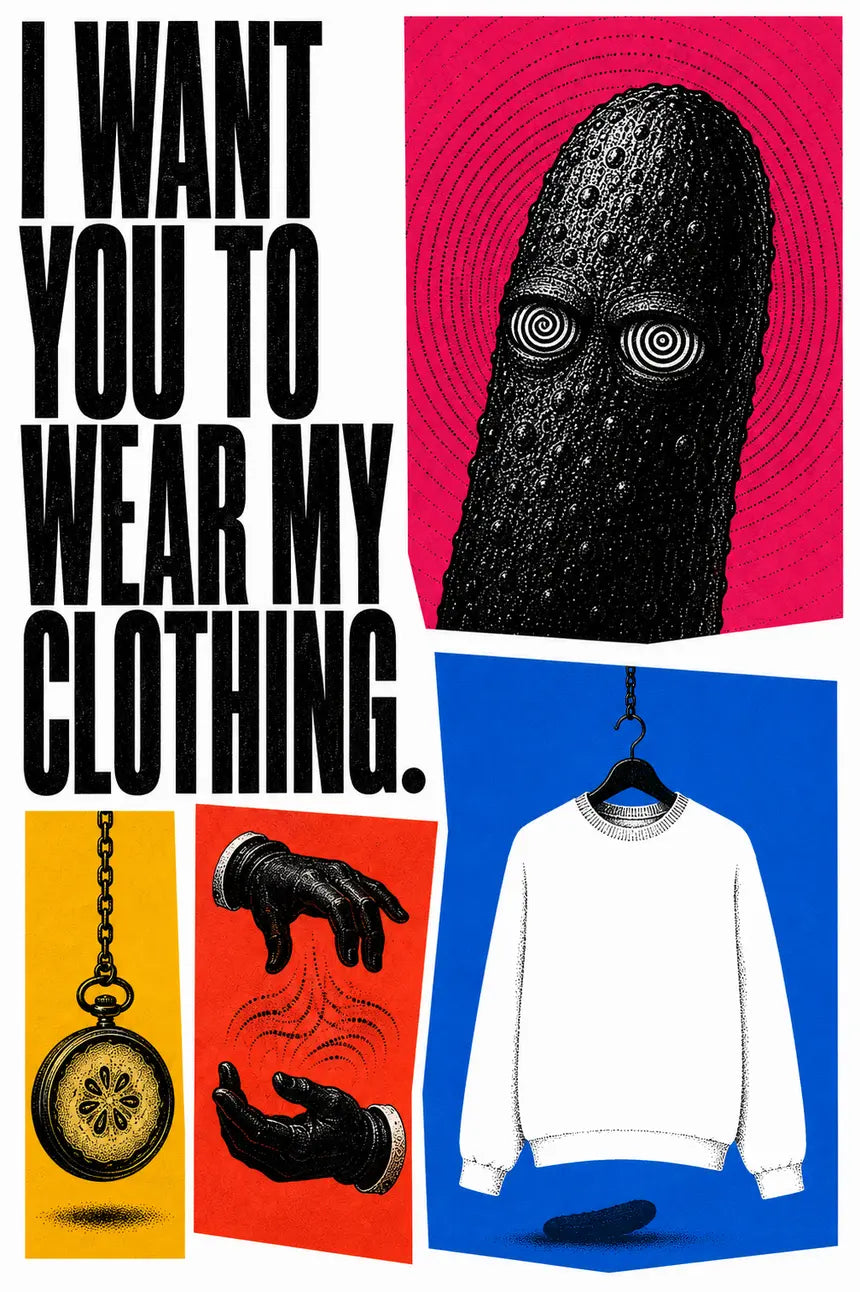 Hypnotic pickle streetwear campaign collage